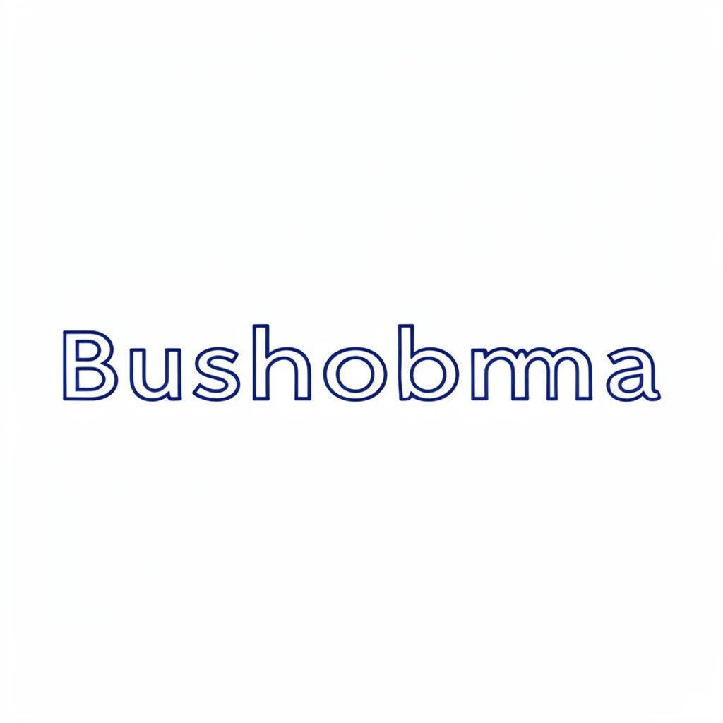 Bush-Obama America logo in dark navy and white